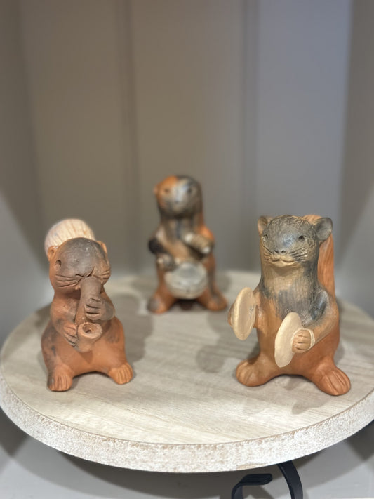 Trio de Ardillas ~ Barro Mixe