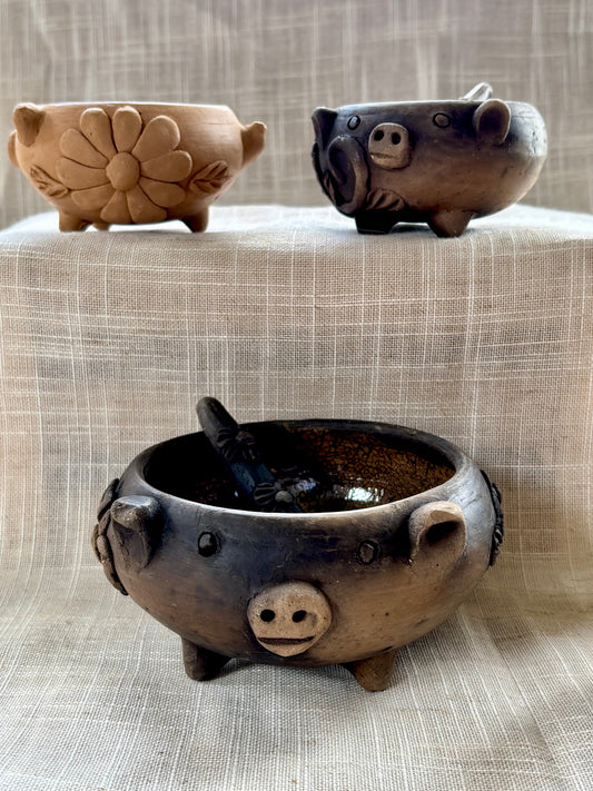 Piggy Bowls ~ with spoon