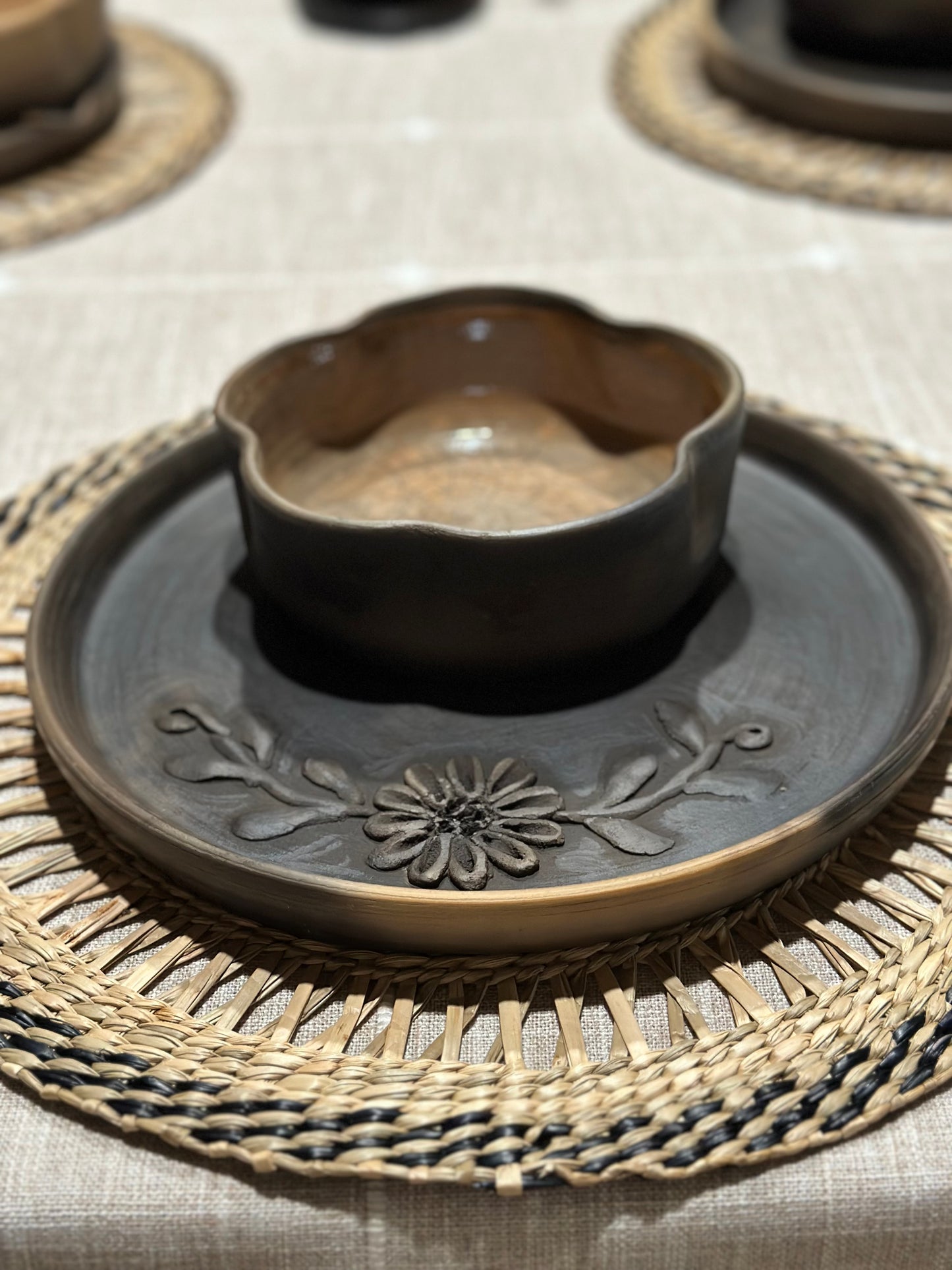 Plato ~ Flores de Gardenia